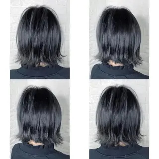 ショート カラー KIZU 髪質改善 怪談を語る美容師のヘアスタイル