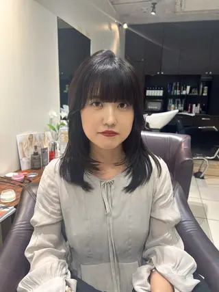 ミディアム カラー Ⓜ️irai ✮のヘアスタイル