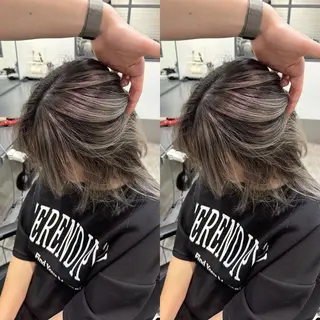 ミディアム バレイヤージュ ボブ🌈ナツヤのヘアスタイル