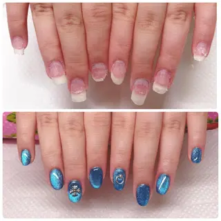 ネイル 深爪を断らない スカルプ高評価店のネイルデザイン