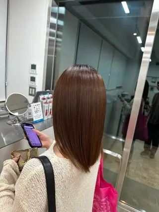 ミディアム 伊藤 郁弥のヘアスタイル