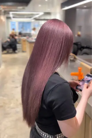 ロング カラー 渋谷/ハイトーン/ プルエクステ/大和のヘアスタイル