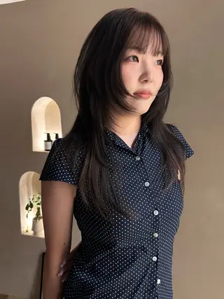 ミディアム レイヤー・ボブカット ／もえまる🌻のヘアスタイル