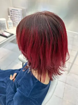 ミディアム カラー エクステ♡ヘアメ 内村麻衣のヘアスタイル
