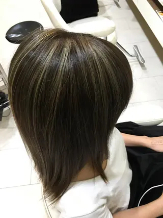 ロング カラー 本間 隼人のヘアスタイル