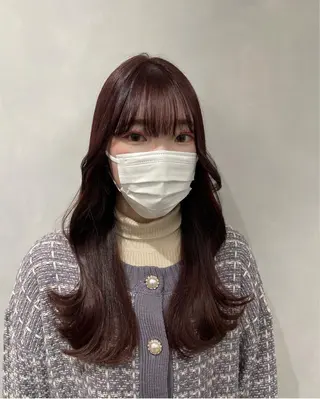ロング ❤︎︎韓国ヘア❤︎︎ 𝑺𝒉𝒊𝒉𝒐のヘアスタイル