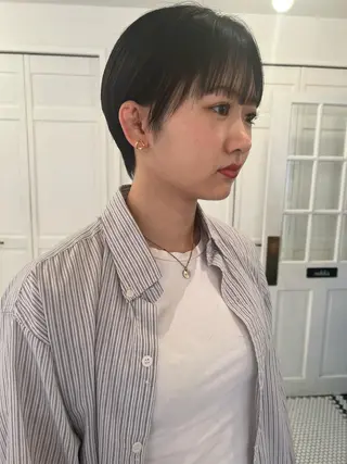 ショート ブリーチカラー🎀 韓国風/寺門美優のヘアスタイル