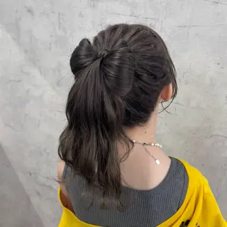 ロング ヘアアレンジ JUNSHIN🦋 ヘアセット／カラーのヘアスタイル