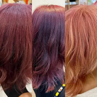 カラー まさき✂︎ブリーチ／ デザインカラーのヘアスタイル