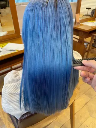 ロング カラー パーマ youres hair はなれ店所属・髪質改善🌸縮毛矯正 専門家💖後藤のヘアスタイル