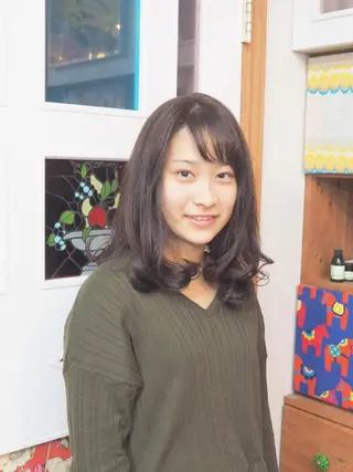 セミロング ポルタカリーナサロン yukariのヘアスタイル