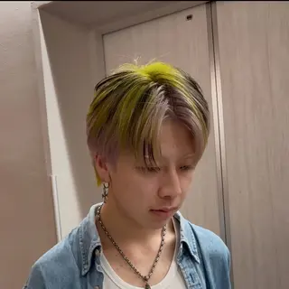 ミディアム カラー メンズ メンズバレイヤージュ 🔥メンズカット🔥のヘアスタイル