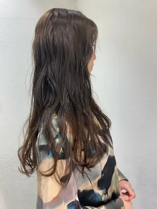 ロング カラー ヘアアレンジ abiehair住吉店所属・キクチ ミユのヘアスタイル