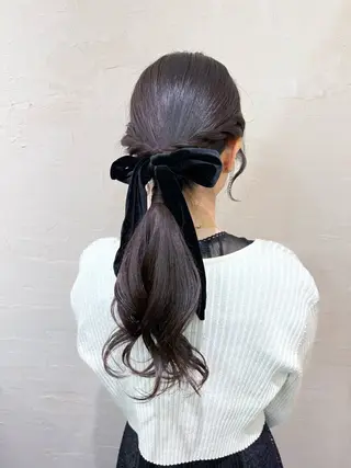 ロング まとまるボブ🌼 アレンジ🌼鴨下穂香のヘアスタイル