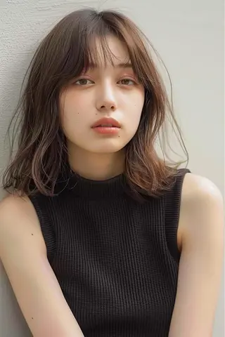 ミディアム カラー 最新ケアカラー 髪質改善YUTOのヘアスタイル