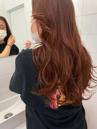 ロング カラー パーマ 💖美髪矯正💖 辻未侑のヘアスタイル