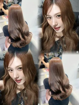 カラー YUZUKI艶カラー /似合わせ小顔カットのヘアスタイル