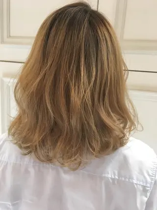 ミディアム カラー パーマ fukuyasu rikaのネイルデザイン