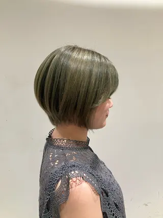 ショート 平松 里穗のヘアスタイル