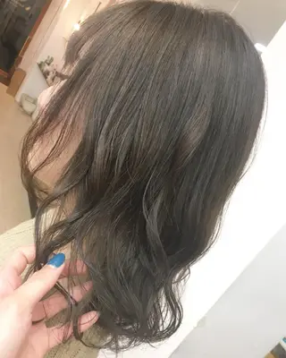 ミディアム 安永 涼のヘアスタイル