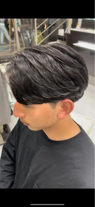 ショート パーマ メンズ ❄️メンズカット 落合諒❄️のヘアスタイル