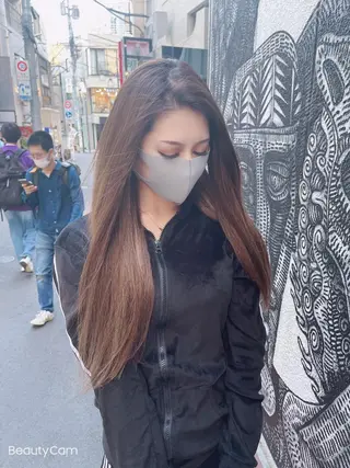 ロング カラー ヘアアレンジ haco+所属・🌈派手髪エクステ ブレイズ🌈ひろとのヘアスタイル