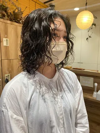 ショート パーマ ヘアアレンジ パーマ指名No1 /namiのヘアスタイル