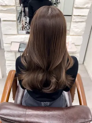 ロング カラー 天王寺髪質改善なら よしみさん✨のヘアスタイル