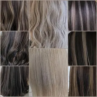 ミディアム カラー nameless髪質 改善ブリーチ心斎橋のヘアスタイル