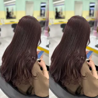 ロング まろっと艶感ブラウン ベージュ🤍まなかのヘアスタイル