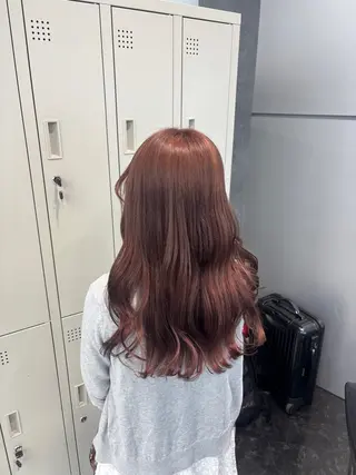 ロング カラー ヘアアレンジ ミルクティー/ピンク カラー/ みう🎀のヘアスタイル