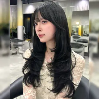 ロング 韓国hair🤍/ レイヤー/彩加のヘアスタイル