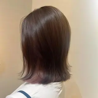 カラー ミディアム 坂野 有香のヘアスタイル