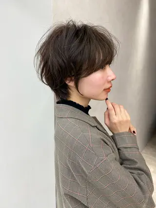 ショート パーマ 美髪❣️縮毛矯正/ 髪質改善✨/山本のヘアスタイル