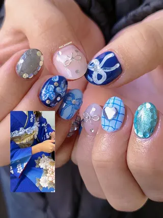 ネイル 3dパーツ/流行り 👧shushu❤️のネイルデザイン