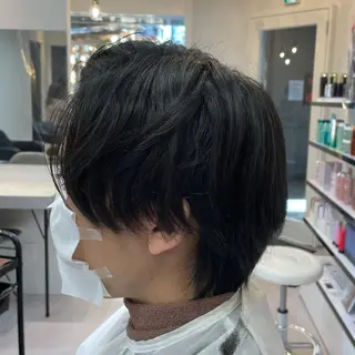 ショート 髪質改善× ハイライト溝江のヘアスタイル