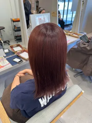 ミディアム カラー crece💫 kurumiのヘアスタイル