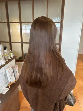 ロング カラー 徳 永のヘアスタイル