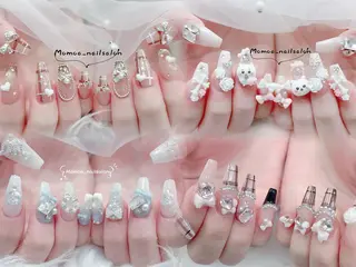 ネイル MoMoA Nail ネイル長さ出し専門店のネイルデザイン