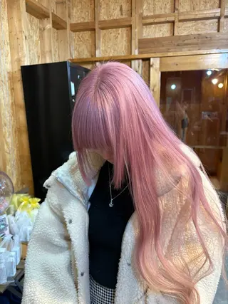 カラー まろみ暖色×ボブ ×chia🕯のヘアスタイル