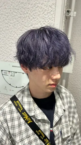 カラー メンズ ダブルカラー 韓国レイヤーKYONのヘアスタイル