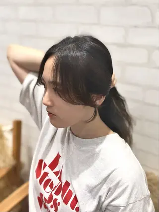 ロング カラー shiori/透明感 /顔周り/髪質改善のヘアスタイル