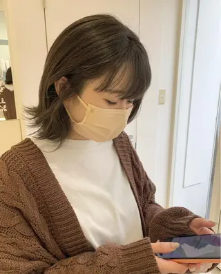 ミディアム カラー GOODDAY ヘアサロンのヘアスタイル