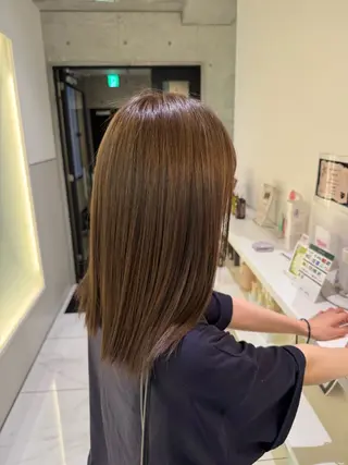 セミロング karina🌿レイ ヤーカット/髪質改善のヘアスタイル