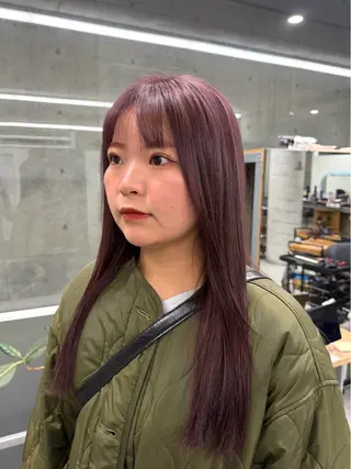 セミロング カラー Kotoko🖤/海 外/バレイヤージュのヘアスタイル