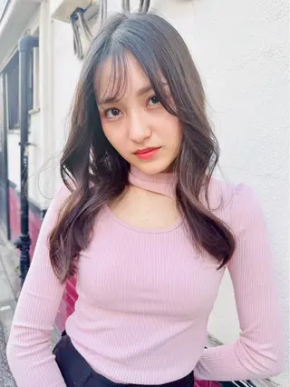 セミロング カラー ima所属・ima代表 ニヘイのヘアスタイル