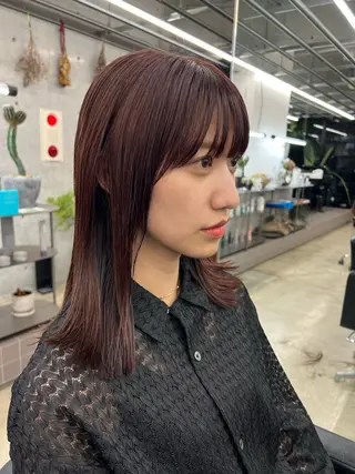 ミディアム ハッシュカット カシマハヤトのヘアスタイル