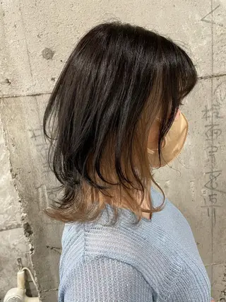 ミディアム カラー hair deep /田口貴也のヘアスタイル