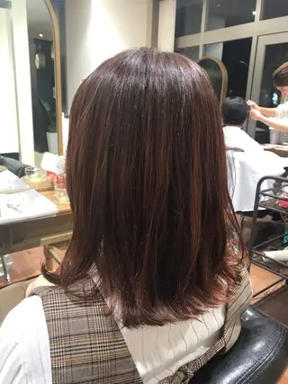ミディアム カラー アザマ　ヤスカツ _rosso 川口のヘアスタイル