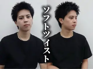 ショート パーマ メンズ 亀井隆汰/メンズ専門 パーマ特化美容師のヘアスタイル